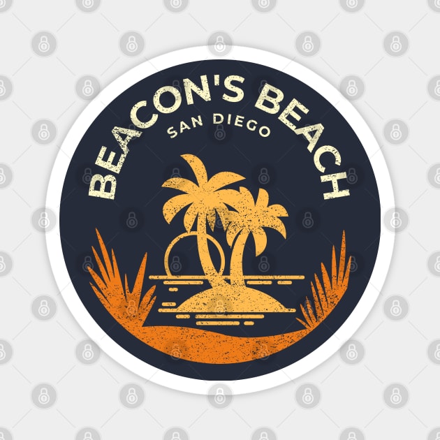 Beacon's Beach San Diego California Vacation Resort Vintage Magnet by Inspire Enclave